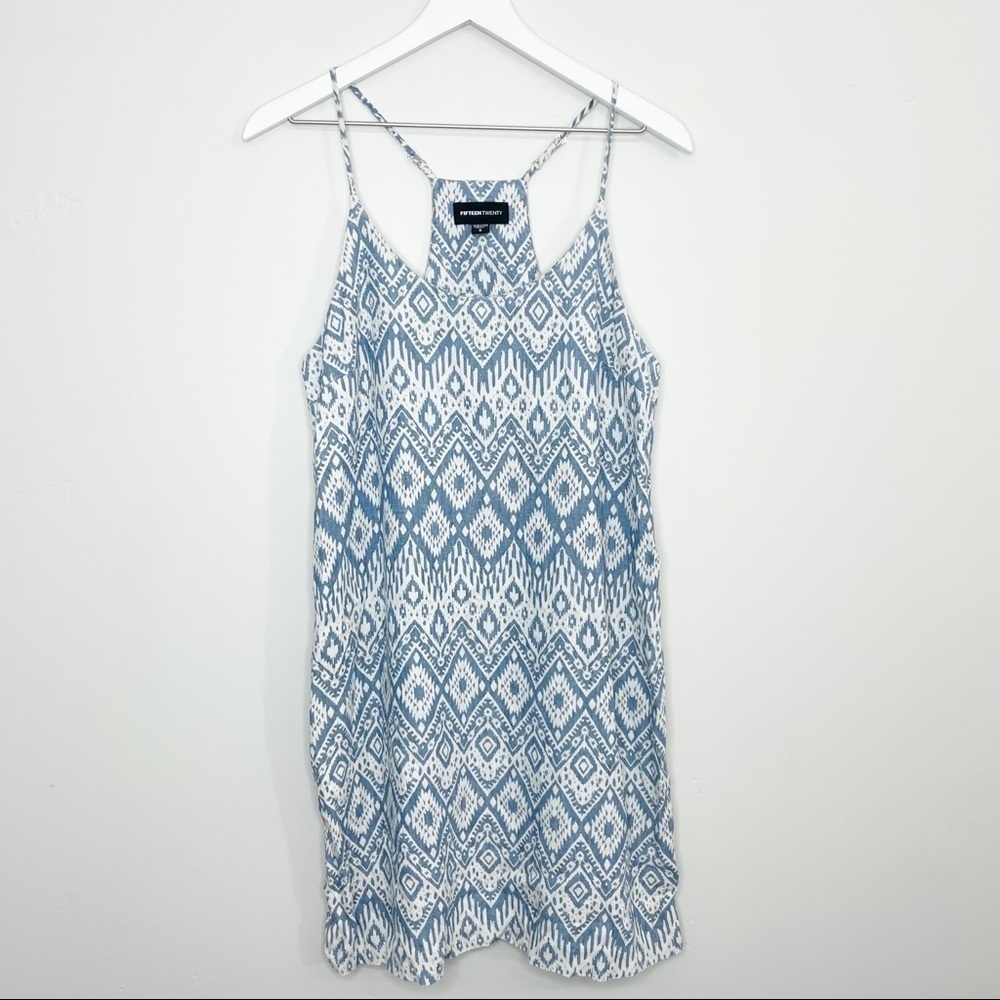 𝅺fifteen Twenty Chambray Sleeveless Dress Size Small